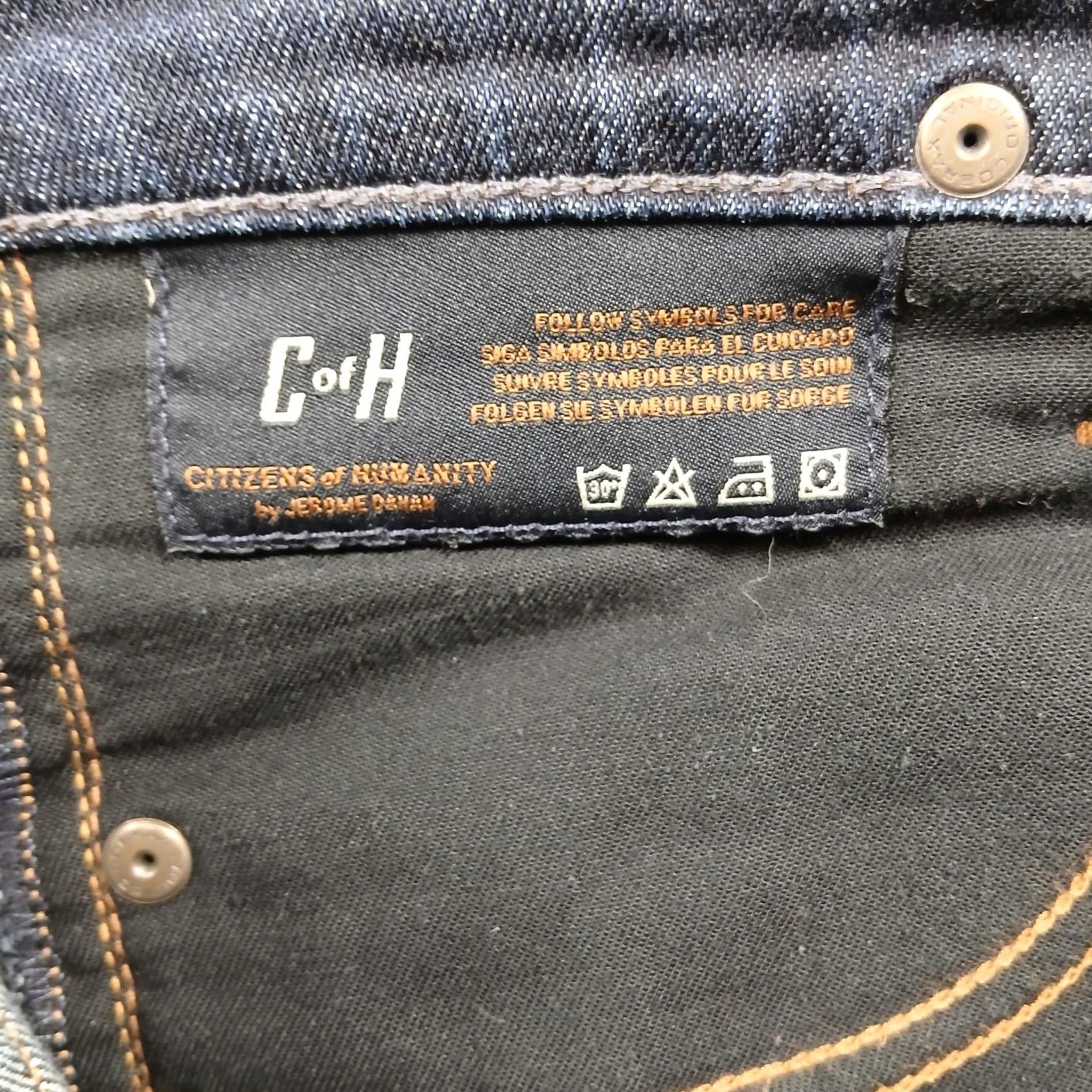 Citizens Of Humanity Citizens of Humanity Thompson Mid Rise Skinny Crop Jeans Womens 26 Dark Indigo EUC Size 26" / US 2 / IT 38 - 6 Thumbnail