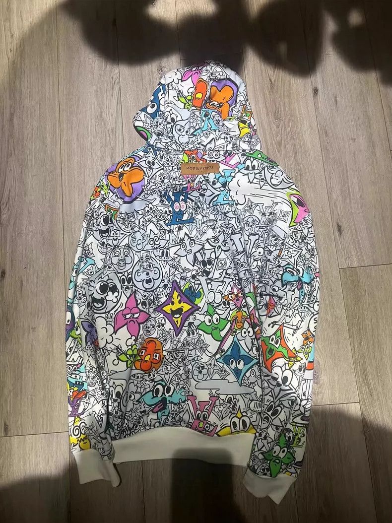 Louis Vuitton Louis Vuitton Rare Graffiti Print Sweatshirt XXL - dmc Size US XXL / EU 58 / 5 - 1 Thumbnail