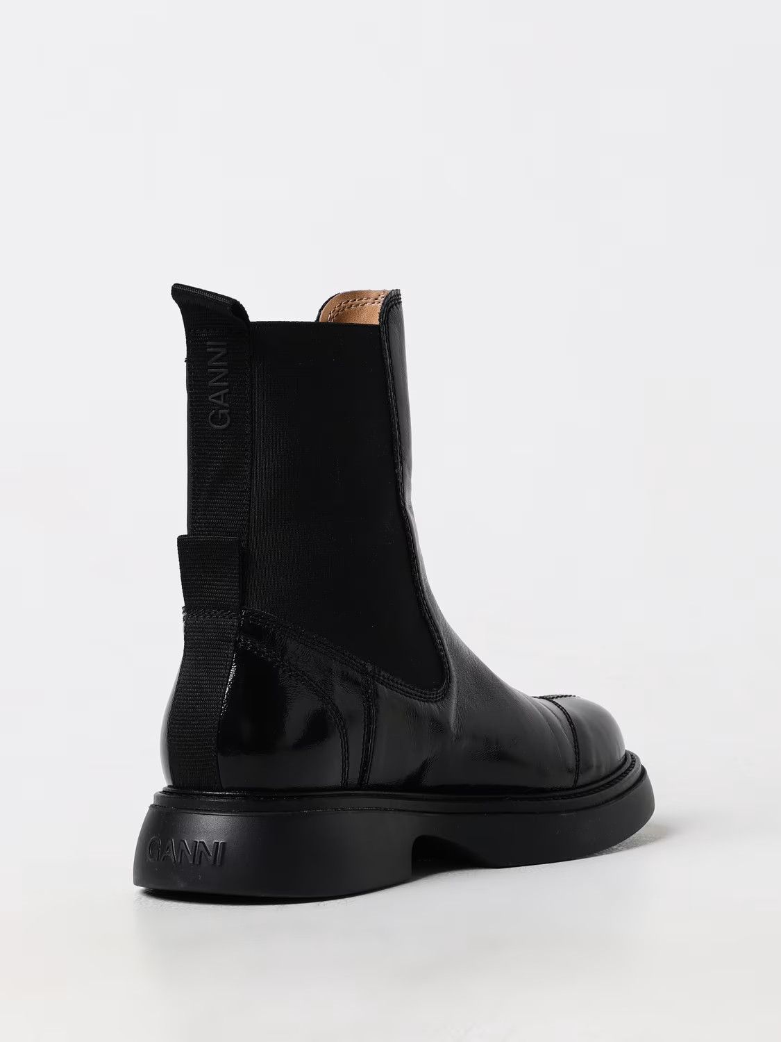 Ganni o1s22i1n1024 Chelsea Ankle Boots in Black Size US 7 / IT 37 - 3 Thumbnail