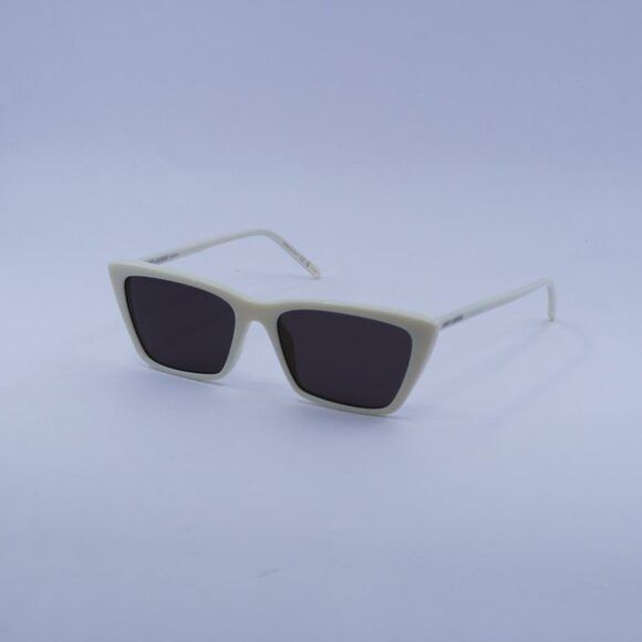 Saint Laurent Paris Saint Laurent SL737 MICA THIN 005 Sunglasses Ivory Cat Eye F Size ONE SIZE - 5 Thumbnail