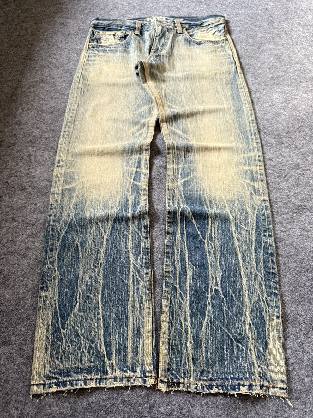 Vintage EDWIN 503 Faded Mud Wash Loose Jeans