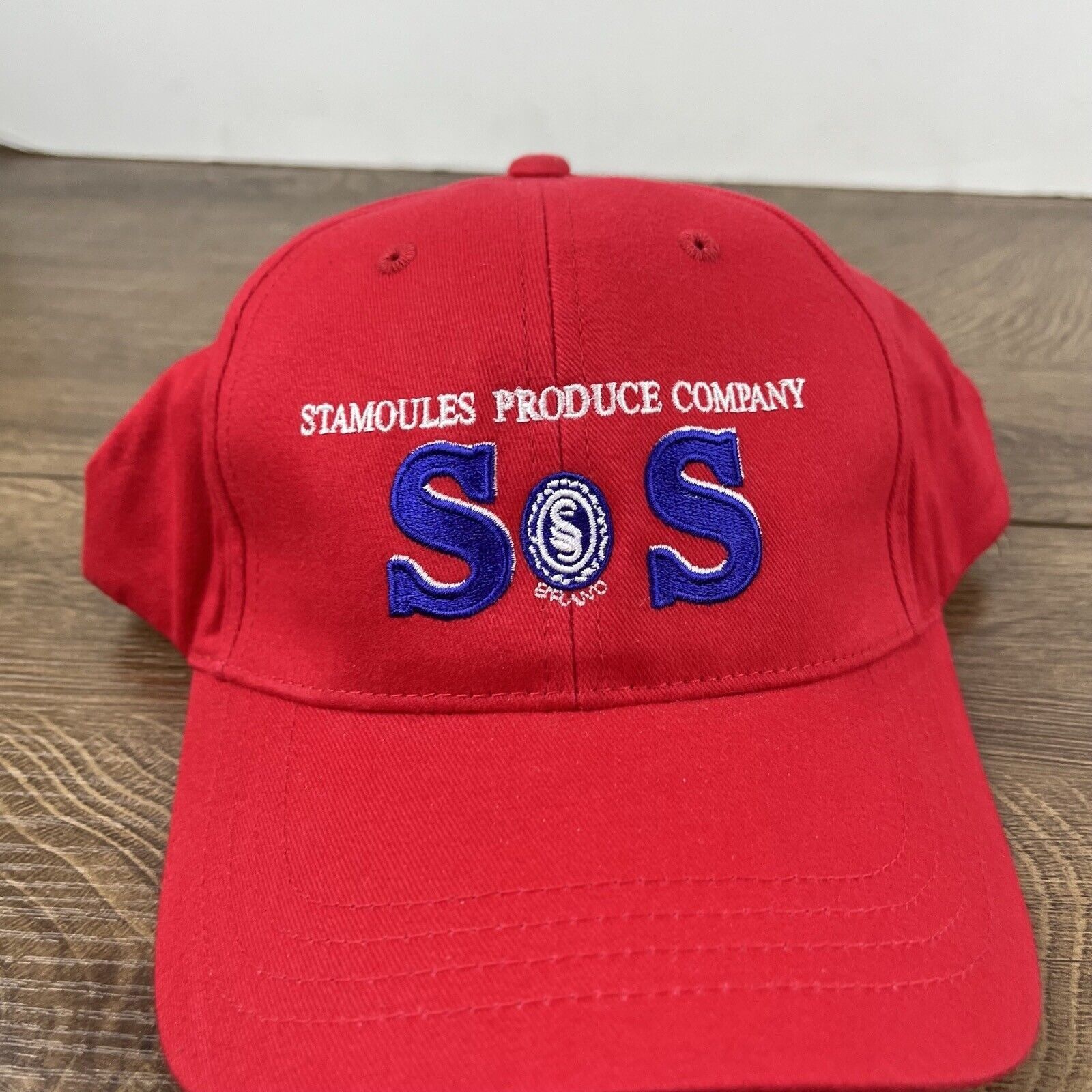 Other Stomoules Produce Hat SOS Hat Red Cap Hat Adjustable Hat Red Size ONE SIZE - 5 Thumbnail