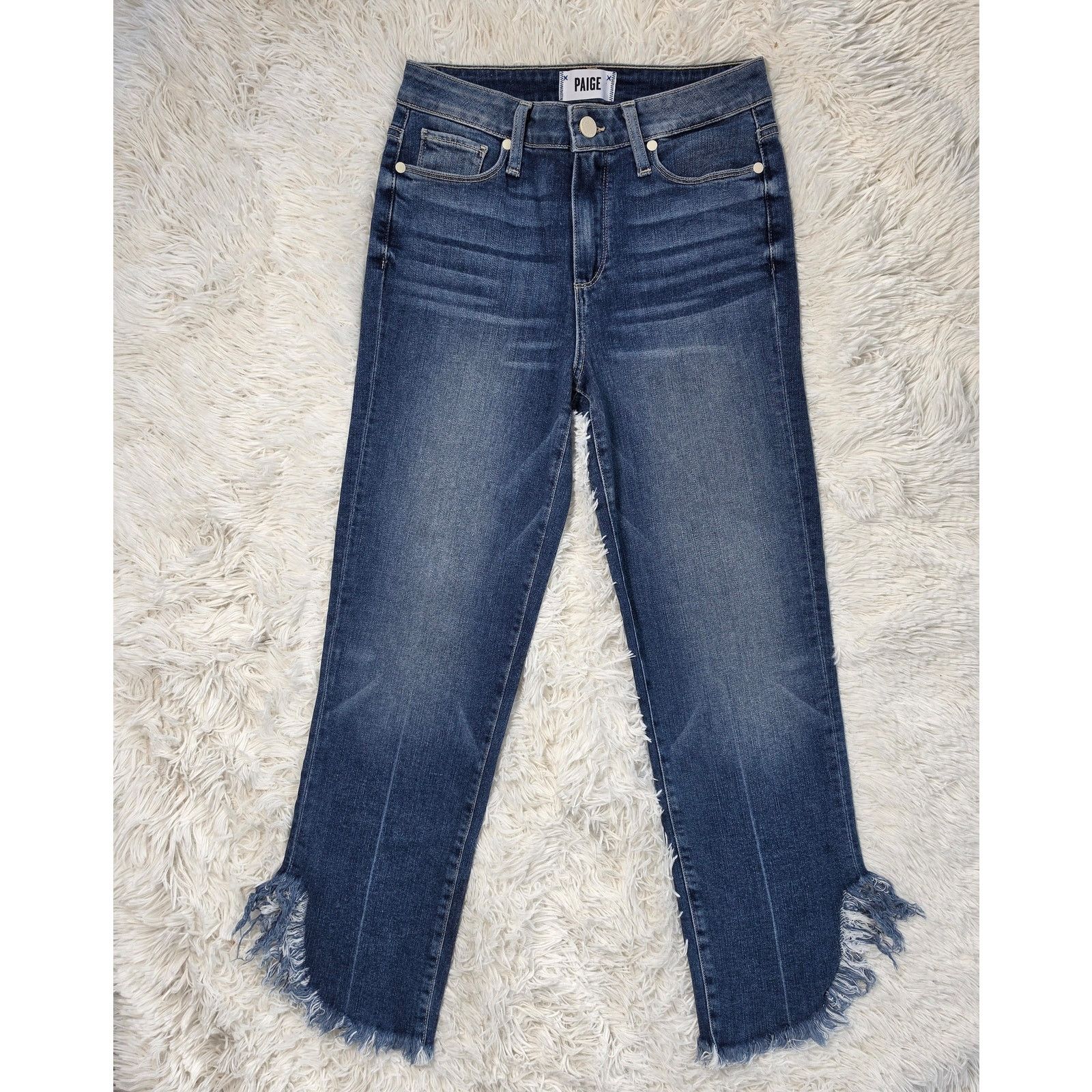 Paige Paige Hoxton Straight Crop Jeans 26 / 2 Size 26" / US 2 / IT 38 - 2 Thumbnail