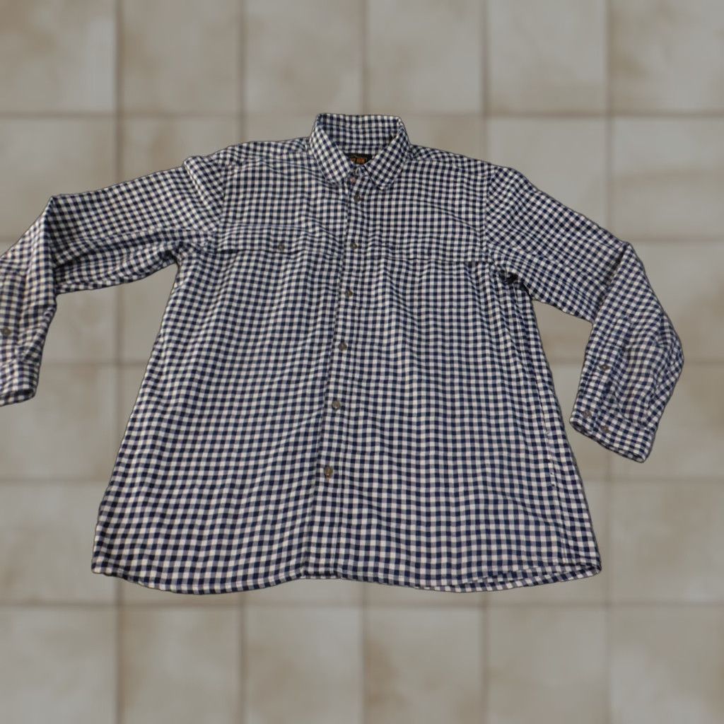 Orvis Orvis Trout Bum Shirt Mens Large Blue White Gingham Check Flannel Shirt Button-Up Lightweight Outdoor Fishing Size US L / EU 52-54 / 3 - 1 Thumbnail