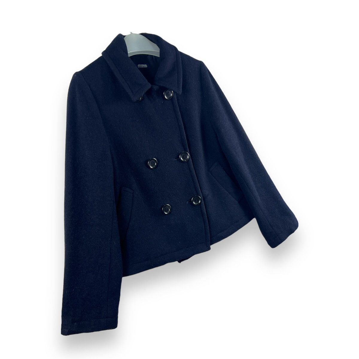 Japanese Brand 🔥 JOURNAL STANDARD WIDE PEACOAT CROPED WOMENSWEAR Size S / US 4 / IT 40 - 3 Thumbnail