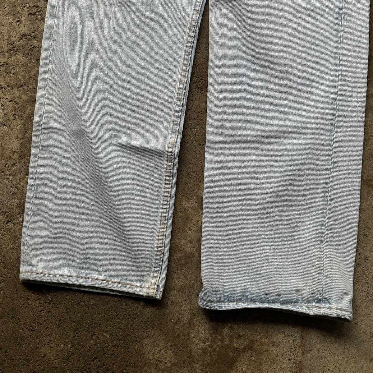 Levi's 90s Levi's 501 Thrashed Faded Jeans USA ERD Grunge Chrome Size US 35 - 11 Thumbnail