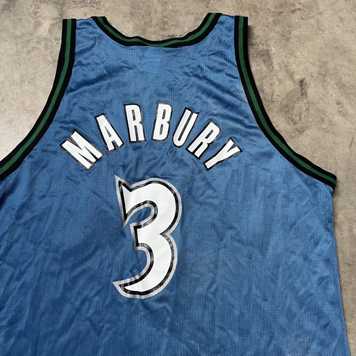 Champion × NBA × Vintage Vintage 2000’s NBA Minnesota Timberwolves S. Marbury Jersey Size US XL / EU 56 / 4 - 6 Thumbnail