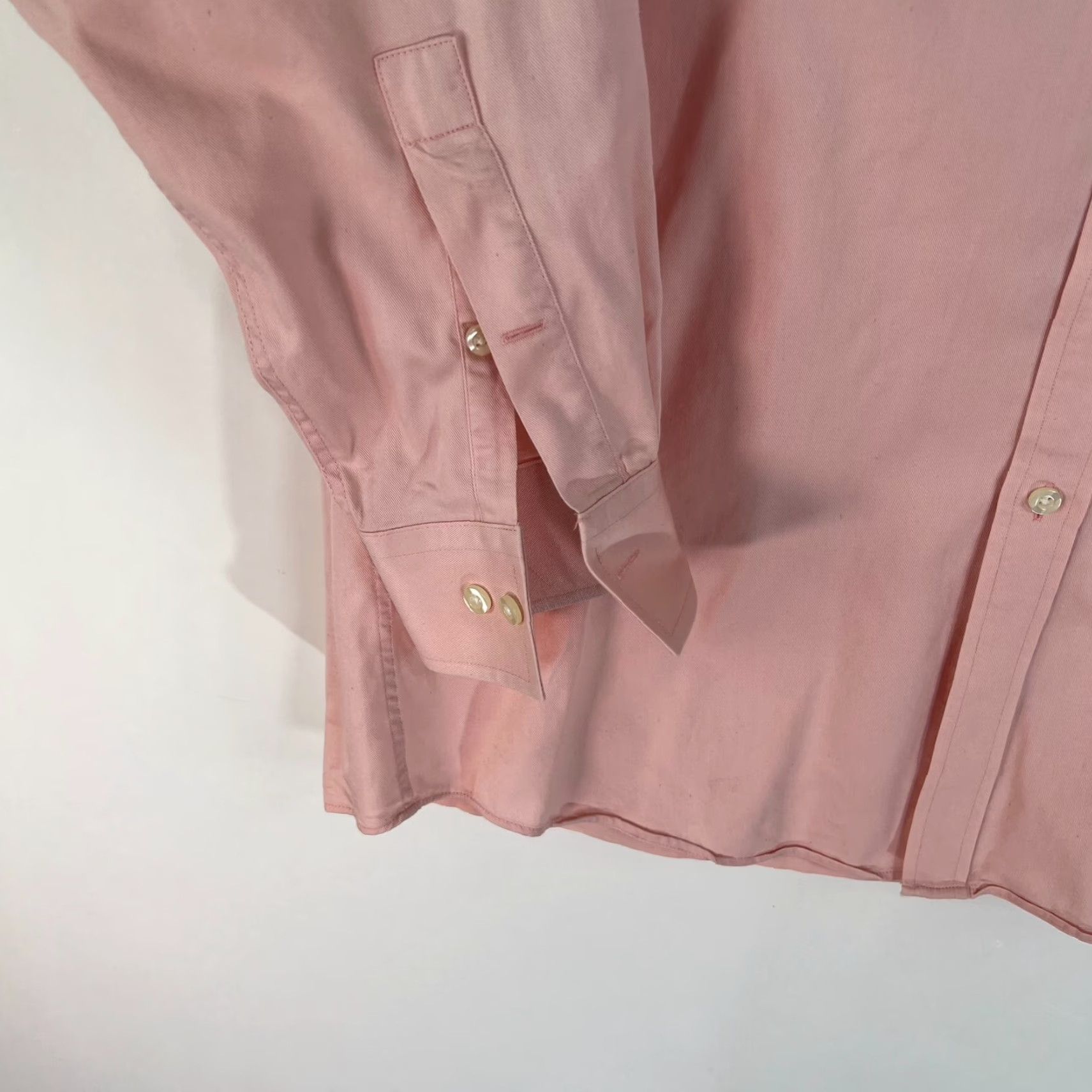 Michael Kors Michael Kors Dress Shirt Men 15.5 32/33 Pink Cotton Long Sleeve Button-Up Shirt Mens Size 40R - 4 Thumbnail