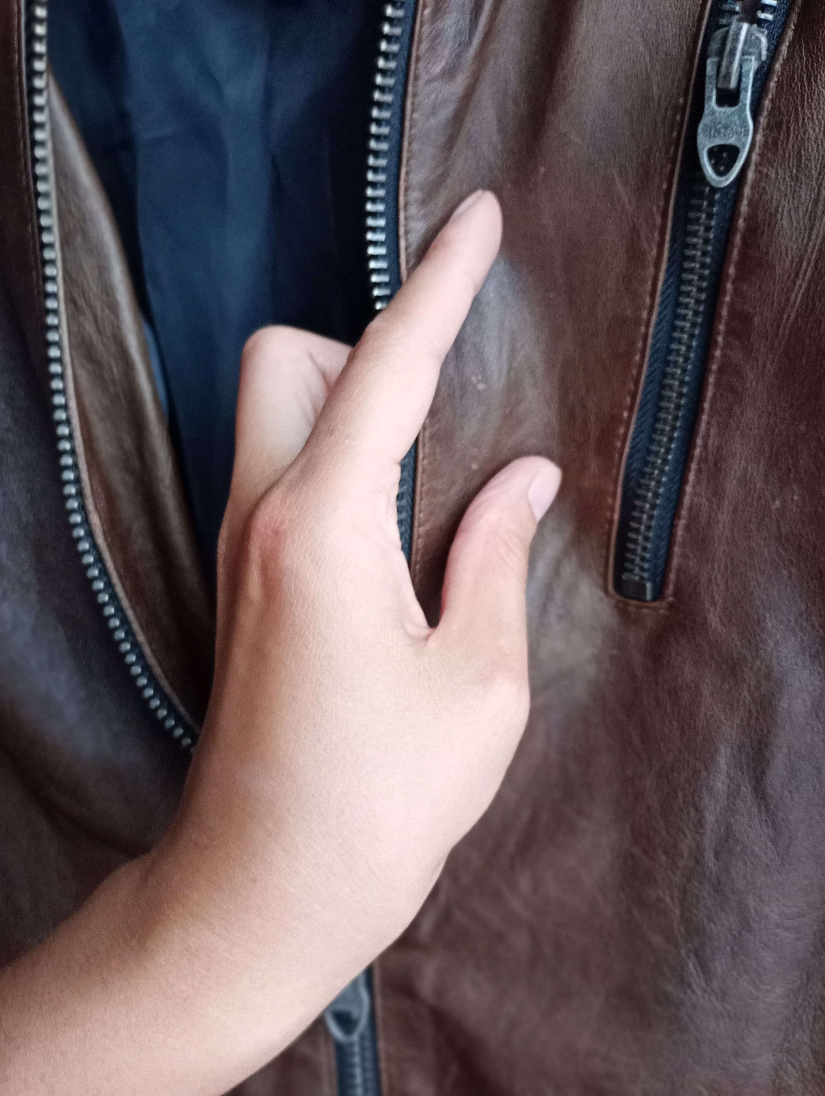 Jack & Jones leather jacket - lambskin L vintage Jack & Jones Size US L / EU 52-54 / 3 - 6 Thumbnail