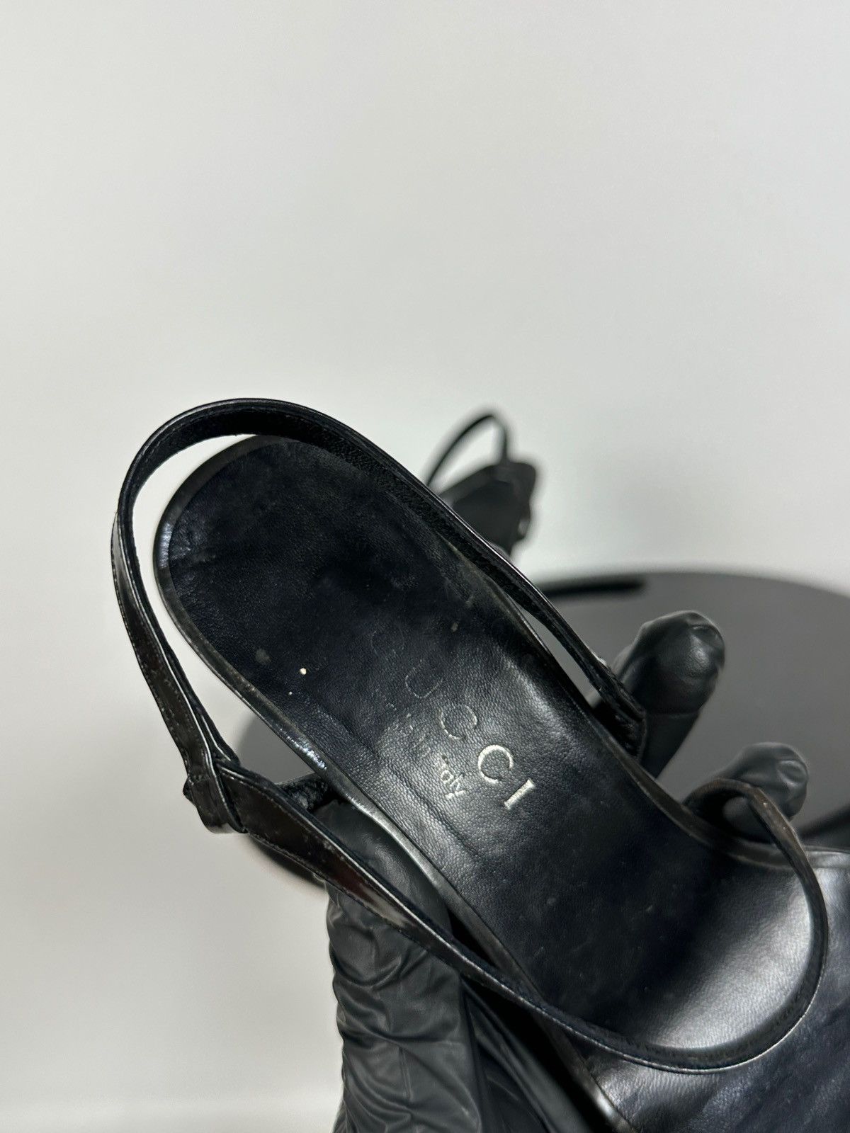 Gucci × Tom Ford × Vintage Vintage Gucci by Tom Ford Strappy Leather Heeled Sandals Size US 5.5 / IT 35.5 - 21 Thumbnail