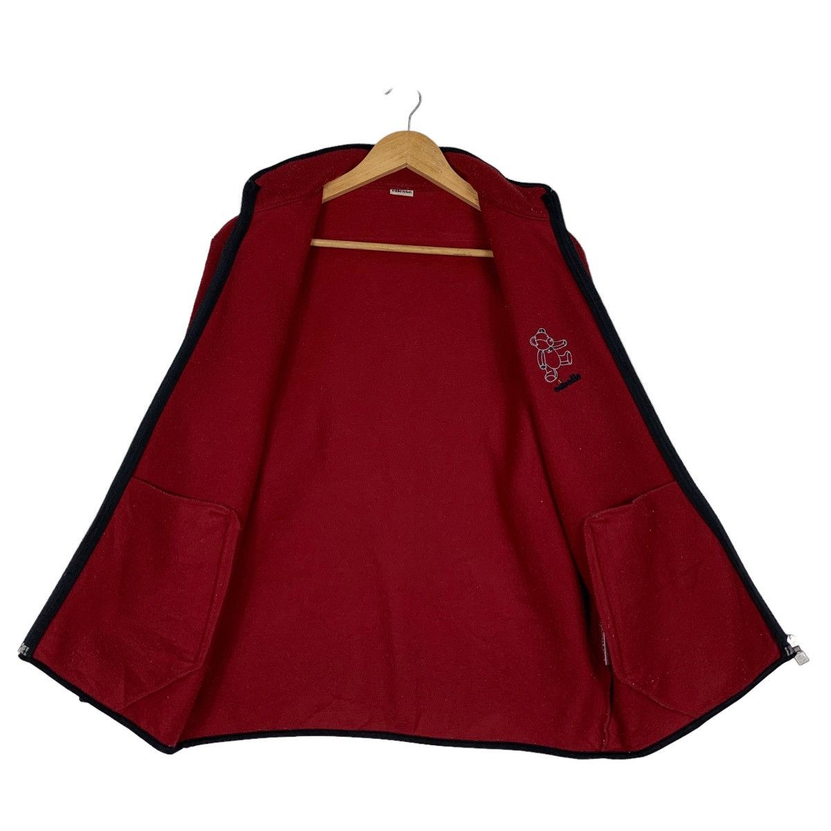 Ellesse ELLESSE Teddy Bear Small Logo Red Fleece Jacket #1060-C48 Size US L / EU 52-54 / 3 - 11 Thumbnail
