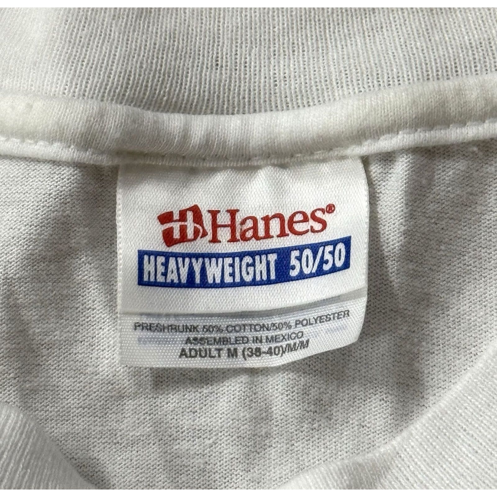 Hanes VINTAGE Ben Kweller Rocket Ship Shirt M White Hanes Heavyweight 50/50 Rocketeer Sha Sha Tour 2002 USA Texas Men's/Womens Size US M / EU 48-50 / 2 - 6 Thumbnail