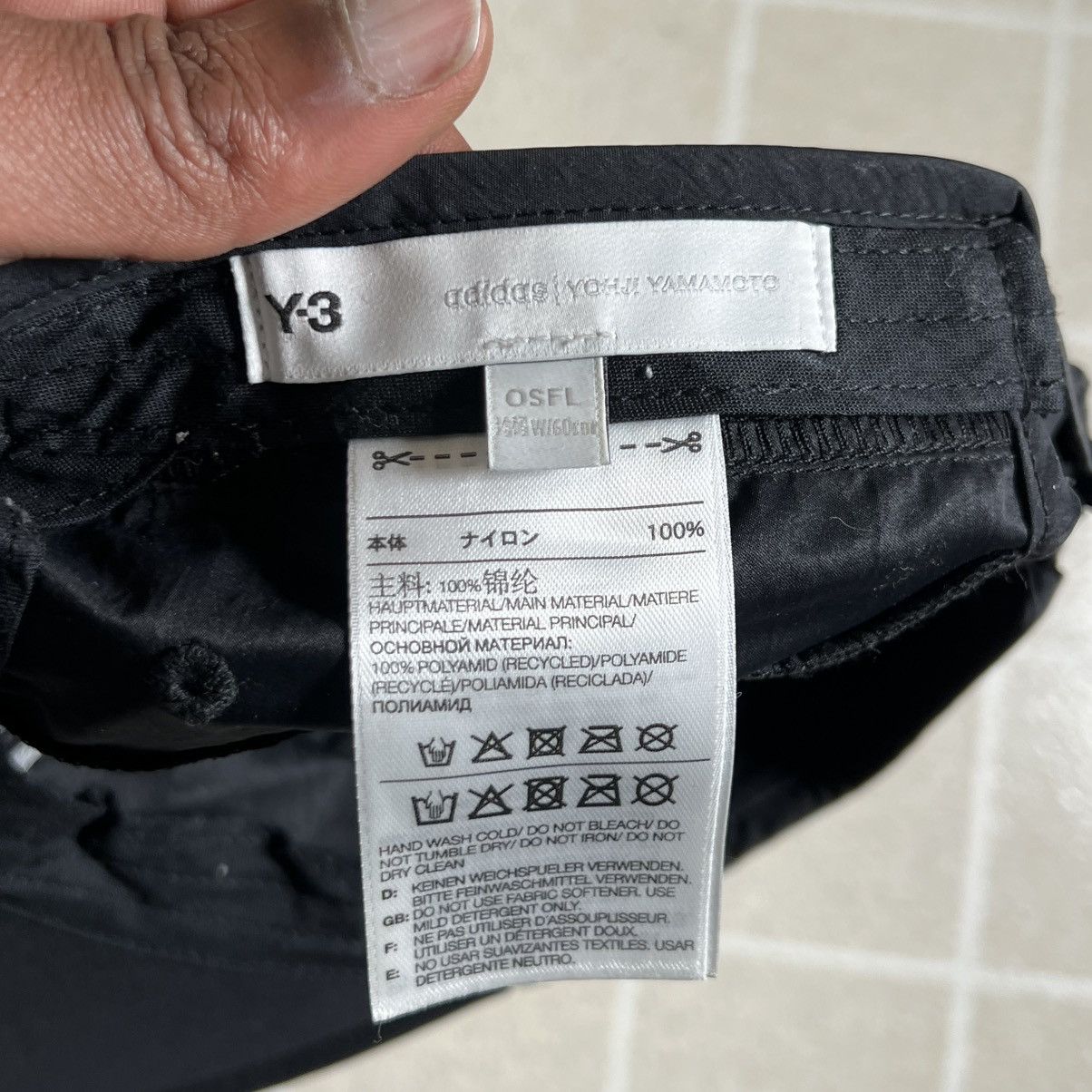 Yohji Yamamoto Adidas Y-3 Yohji Yamamoto Black Cycling / Running Hat Cap Size ONE SIZE - 6 Thumbnail