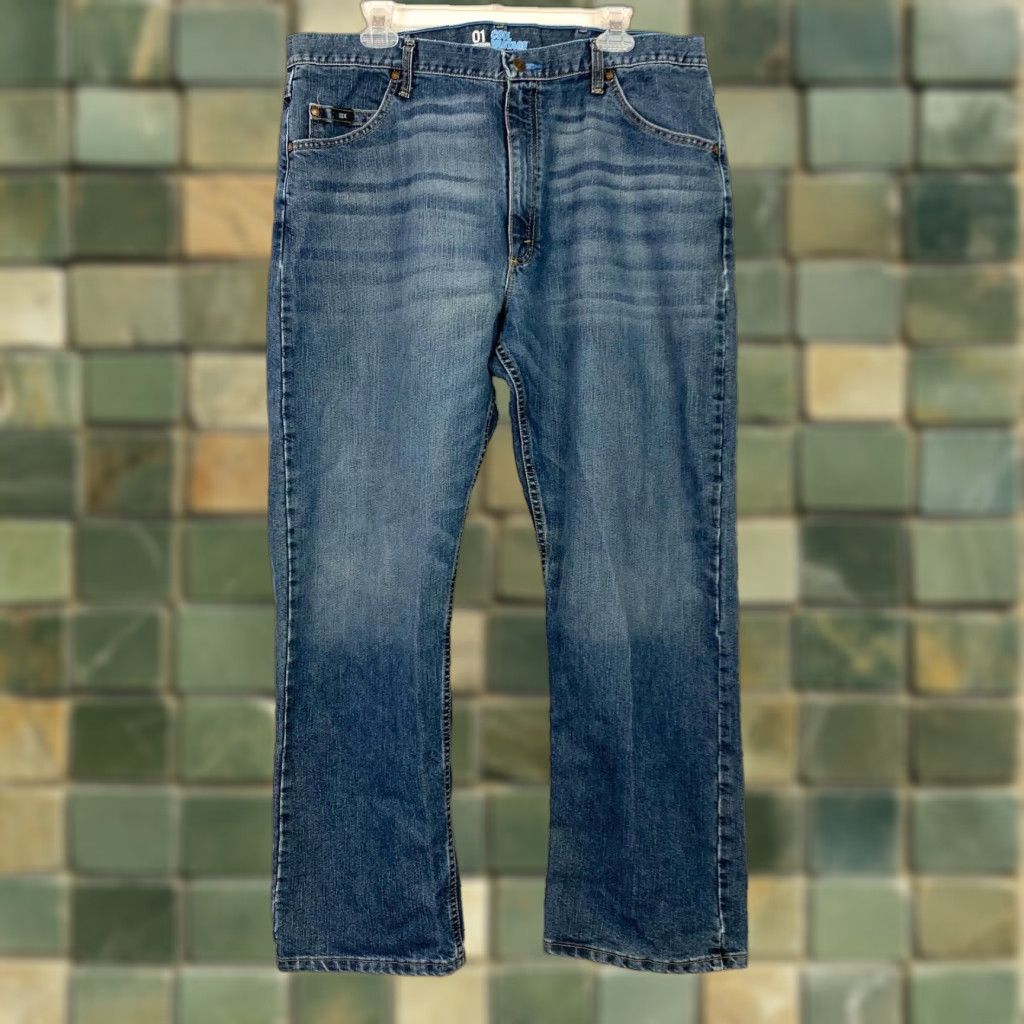 Wrangler Wrangler 20X Cool Vantage 01 Competition Blue Jeans Mens 38x30 Regular 38 Jeans Blue 70/30 Straight 01MCVSB Mens Size US 38 / EU 54 - 1 Thumbnail