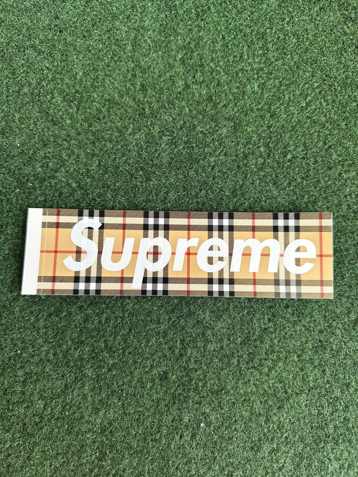 SUPREME　BOXLogoステッカー　BURBERRY他 Supreme X Burberry Box Logo Sticker | eBay