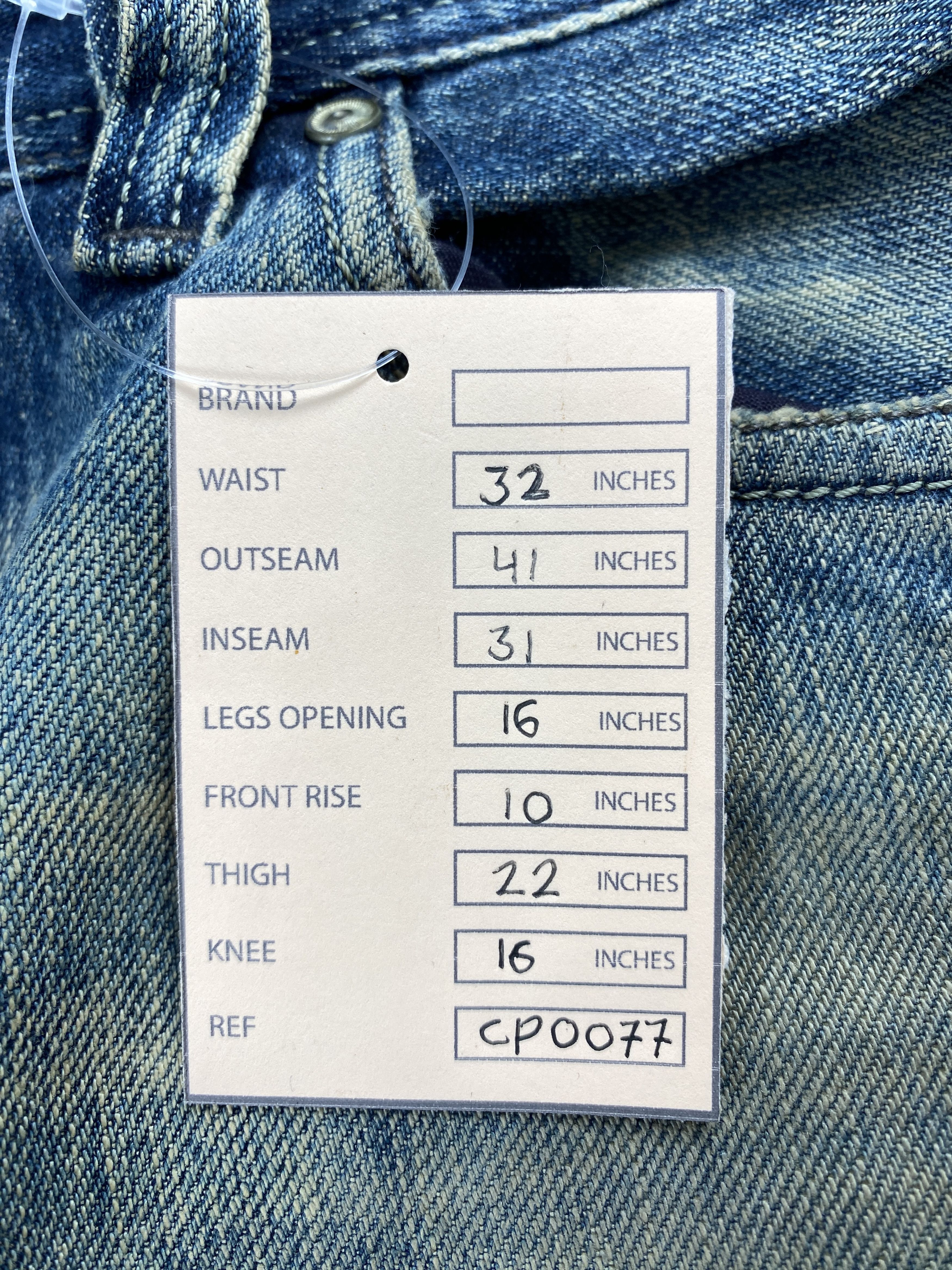 Diesel 💢 Selvedge Vintage Diesel Industry Faded Blue Jeans CP0077 Size US 32 / EU 48 - 19 Thumbnail