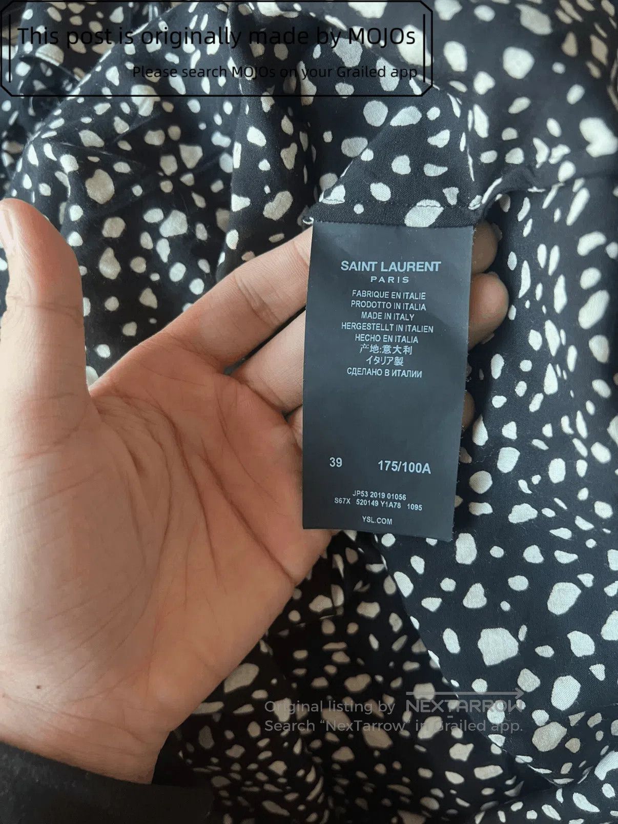 Saint Laurent Paris Sz 39 Saint Laurent Paris 20SS Leopard Shirt mojos150824. Size US M / EU 48-50 / 2 - 6 Thumbnail