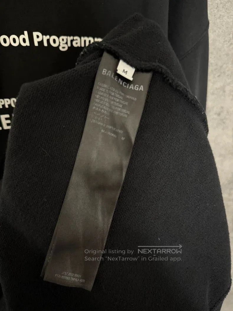 Balenciaga Balenciaga WFP Logo Black Hoodie. Size US M / EU 48-50 / 2 - 4 Thumbnail