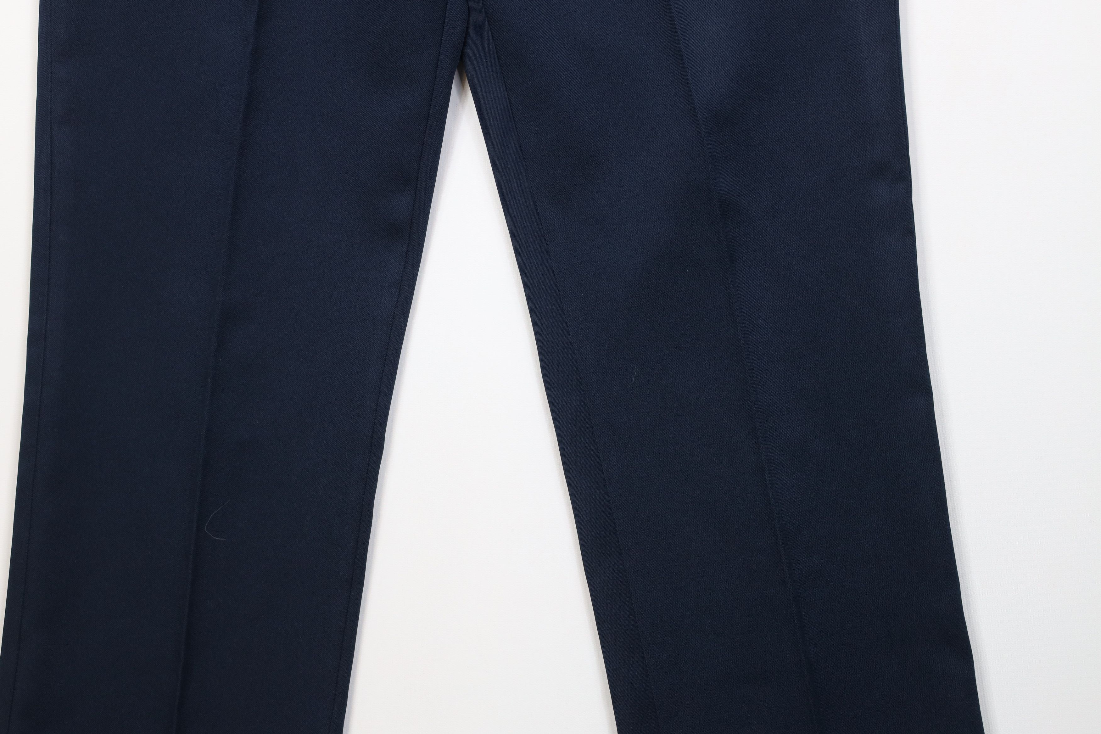 Vintage Vintage 70s Streetwear Flared Wide Leg Chino Pants Blue USA Size US 34 / EU 50 - 4 Thumbnail