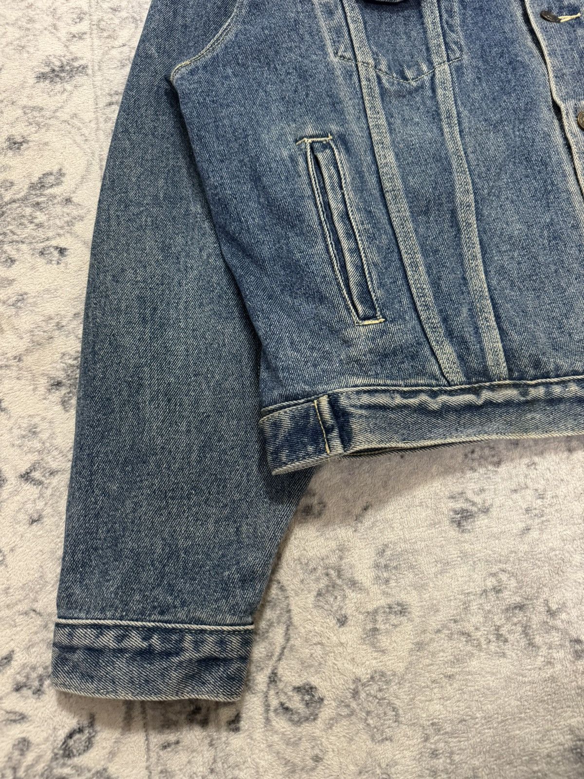 Vintage JAPANESE TUCKER BLUE DENIM JACKET Size US L / EU 52-54 / 3 - 6 Thumbnail