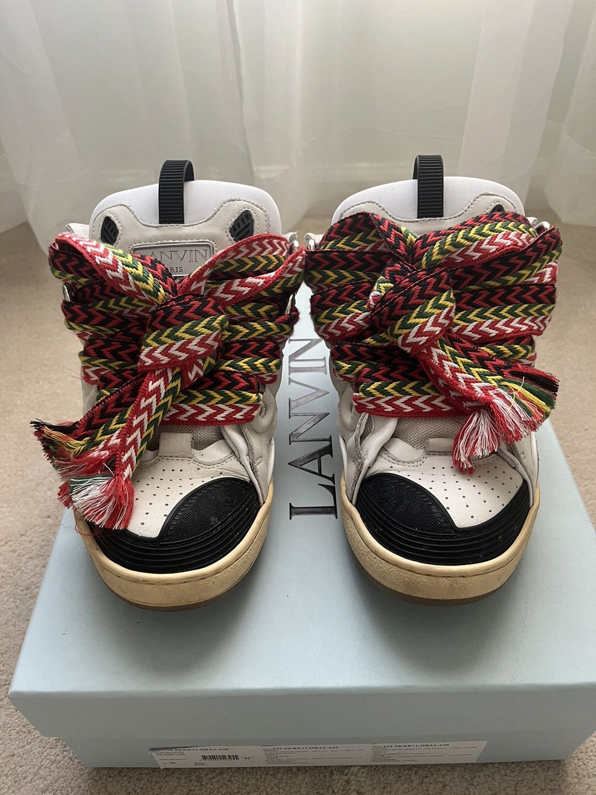 Lanvin Lanvin Curb low top White Leather Sneaker | Grailed