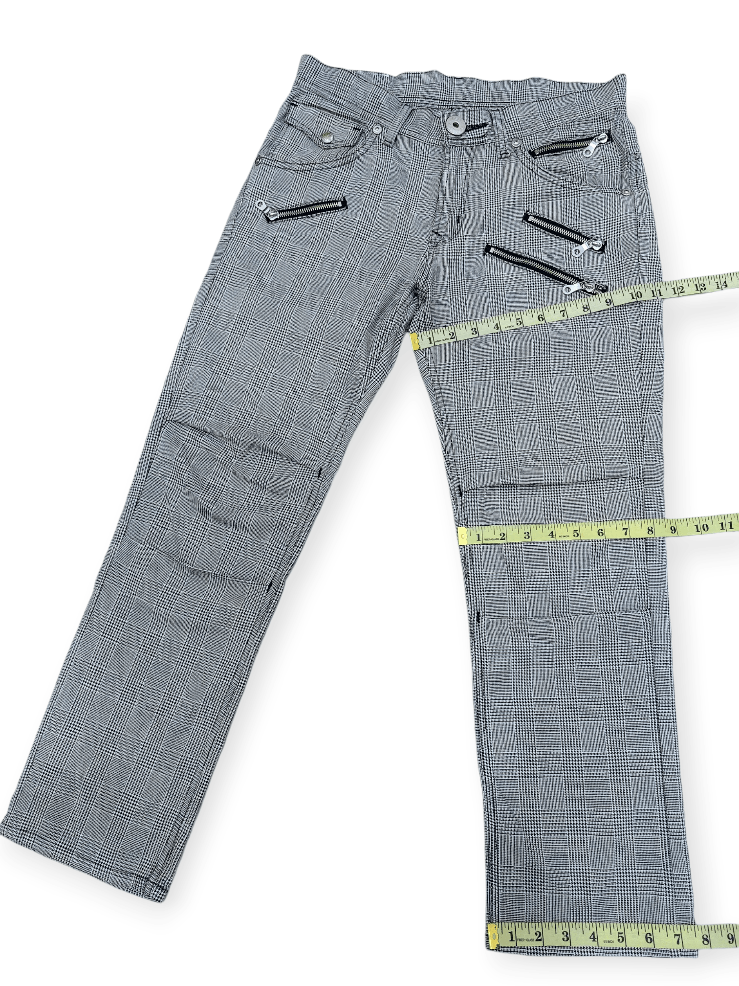 Lee Lee Cowboy Multi Zipped Nova Check Denim Size US 30 / EU 46 - 17 Thumbnail
