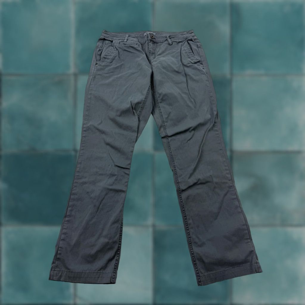 Orvis Orvis Pants Womens 8 Gray Pleated Chino Straight Leg Twill Stretch Casual Size 30" / US 8 / IT 44 - 1 Thumbnail