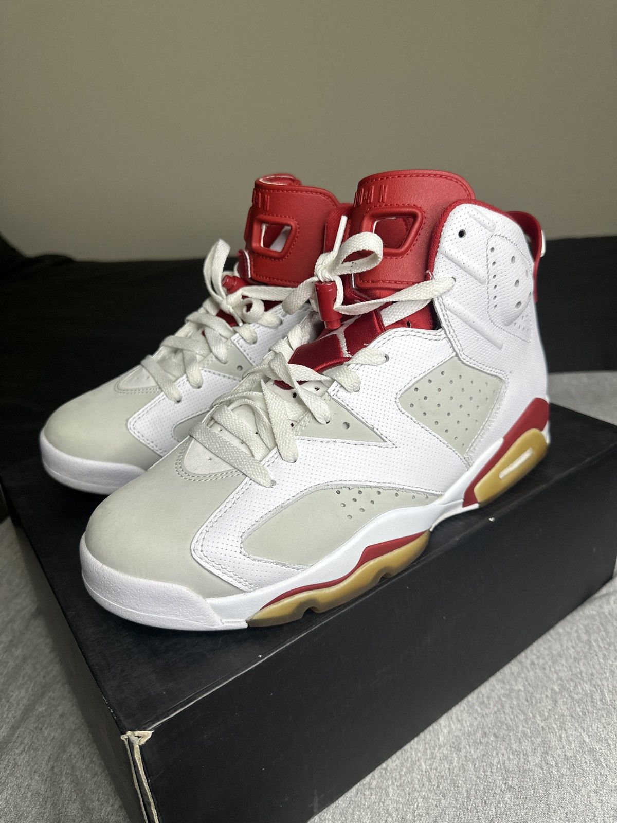 image of Jordan Nike Jordan 6 Retro “Alternate Hare” Shoes in White, Men's (Size 10)