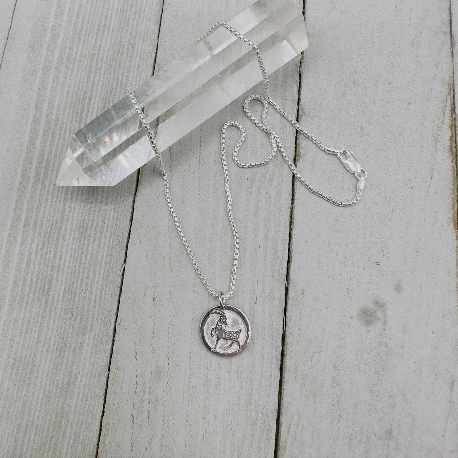 The Unbranded Brand Chinese Zodiac Year of The Goat 925 Silver Necklace Size ONE SIZE - 5 Thumbnail