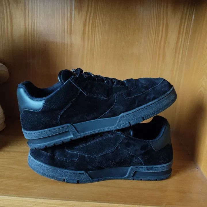 Louis Vuitton Louis Vuitton Black Trainer Sneakers -2508 Size US 8 / EU 41 - 4 Thumbnail