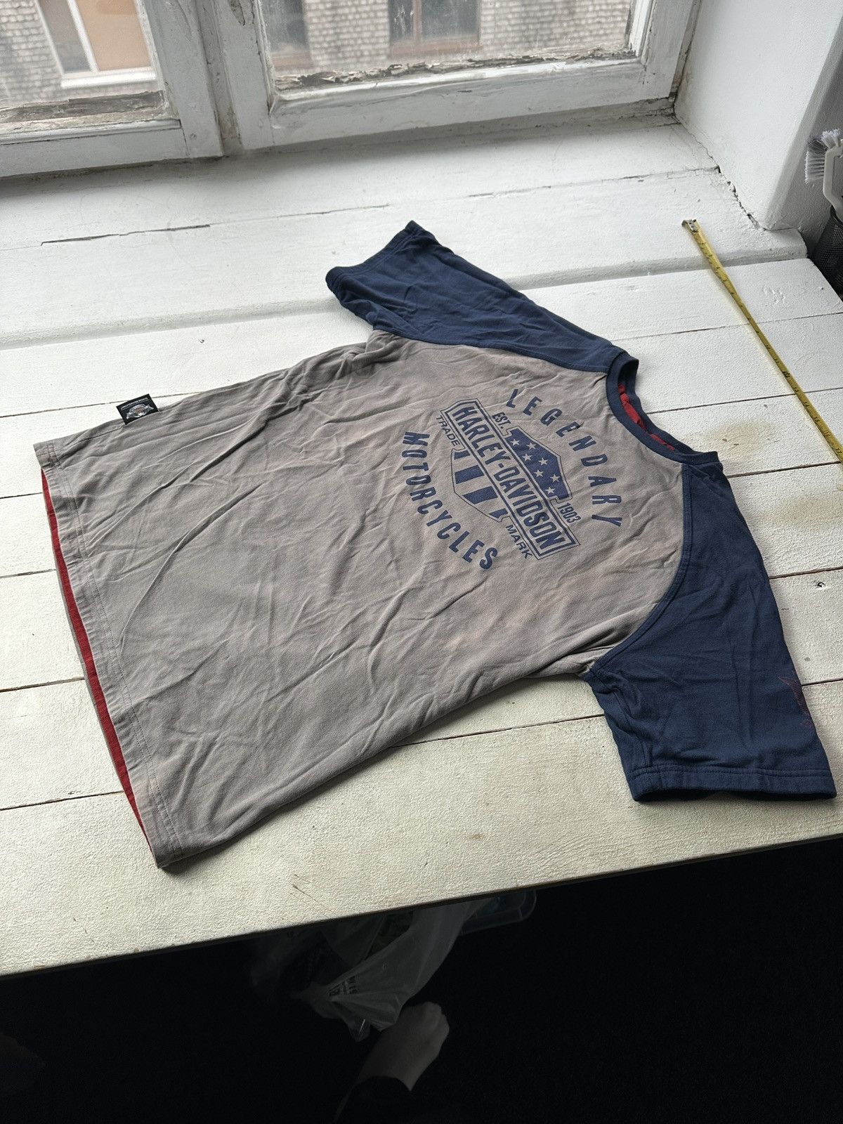 Harley Davidson 🚨DOUBLE SIDES VNTG HARLEY DAVIDSON RARE BIG LOGO Size US L / EU 52-54 / 3 - 7 Thumbnail