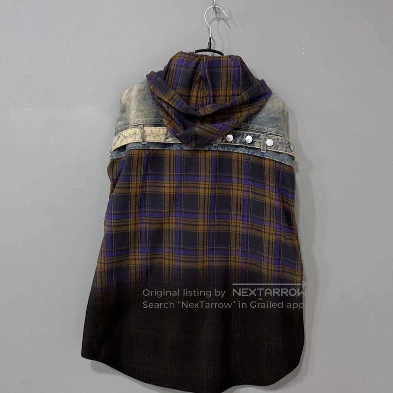 Acne Studios Acne Studios 24FW Patchwork Fake Two-Piece Gradient Plaid Size US XS / EU 42 / 0 - 3 Thumbnail