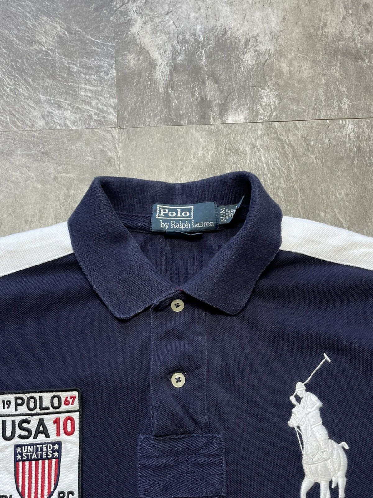 Polo Ralph Lauren Vintage Polo Ralph Lauren USA 10 Rugby Big Logo Chief Keef Size US M / EU 48-50 / 2 - 4 Thumbnail