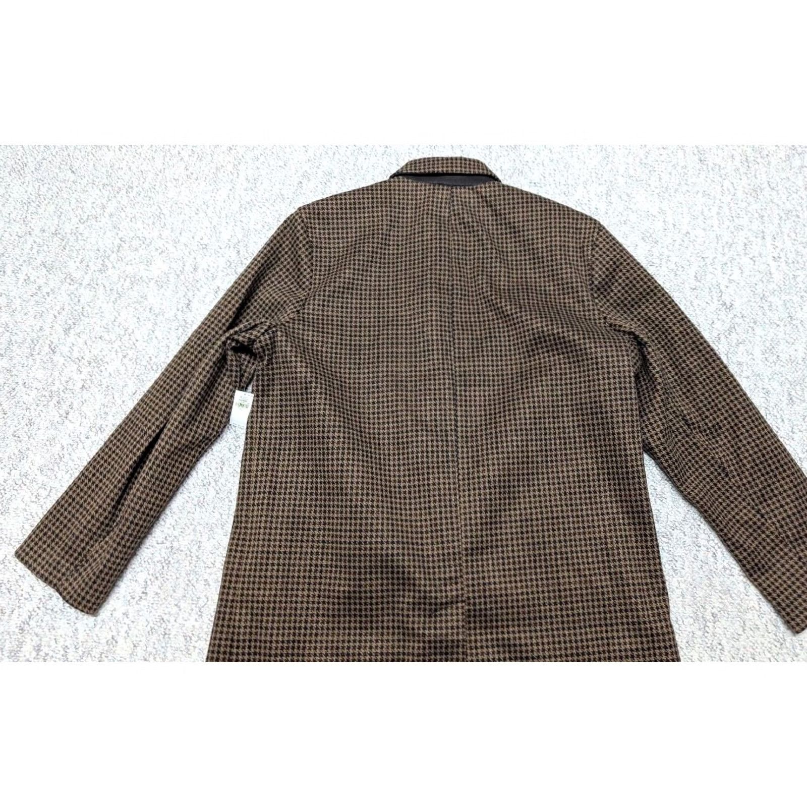 Old Navy VINTAGE Old Navy overcoat XL brown HOUNDSTOOTH trench coat 50L faux tweed NWT Size US XL / EU 56 / 4 - 6 Thumbnail