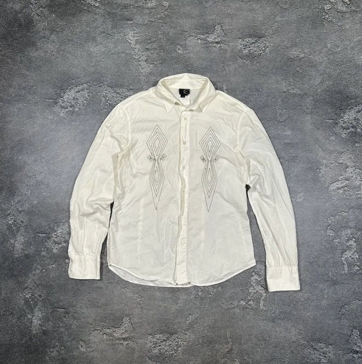 Designer × Just Cavalli Just Cavalli Embroidered Western Style Shirt Size US M / EU 48-50 / 2 - 1 Thumbnail