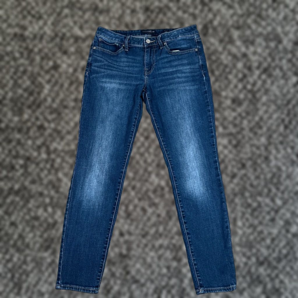 Lucky Brand VINTAGE Lucky Brand Womens Jeans Skinny Low Rise Denim 10 Blue Stretch 90s Girls Size 32" / US 10 / IT 46 - 1 Thumbnail