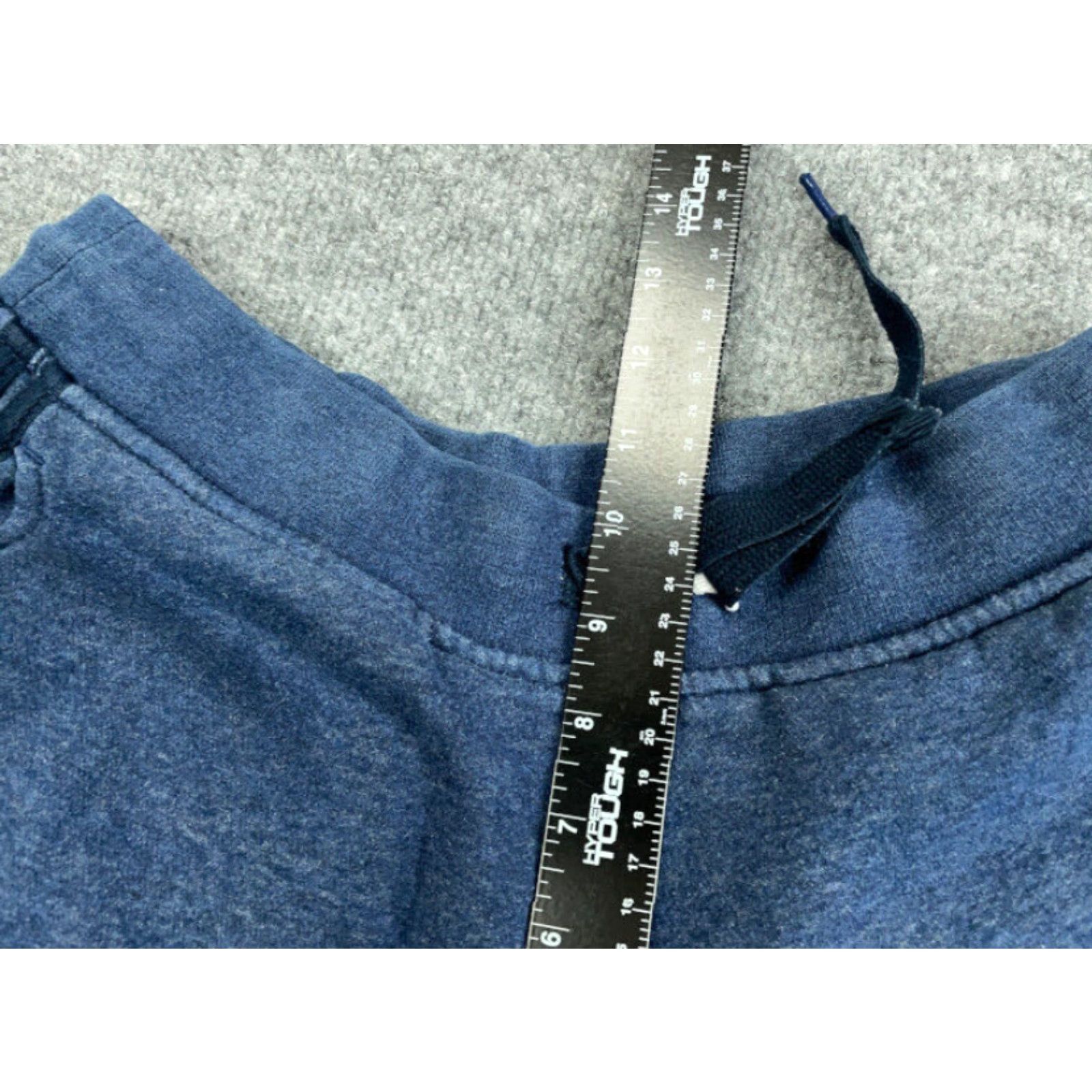 Nike adidas Blue Sweat Shorts Drawstring Inseam 9" Small Elastic Waist Pockets Adult Men Size US 29 - 8 Thumbnail