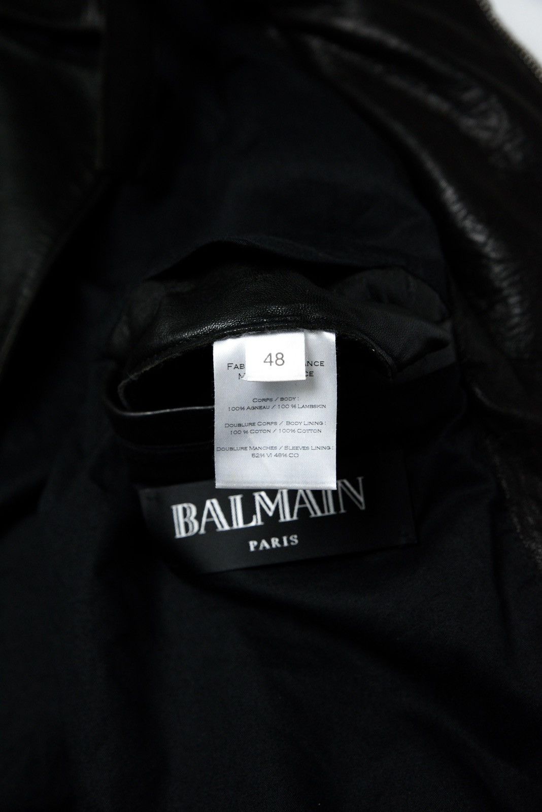 Balmain Balmain SS13 Lamb Leather Biker Jacket by Olivier Rousteing Size US M / EU 48-50 / 2 - 10 Thumbnail