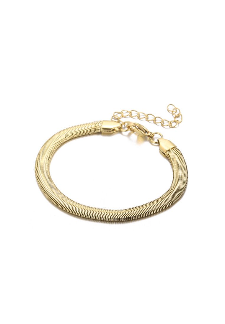 Other Gold Stainless Steel Snake 6mm Bracelet Size ONE SIZE - 1 Thumbnail