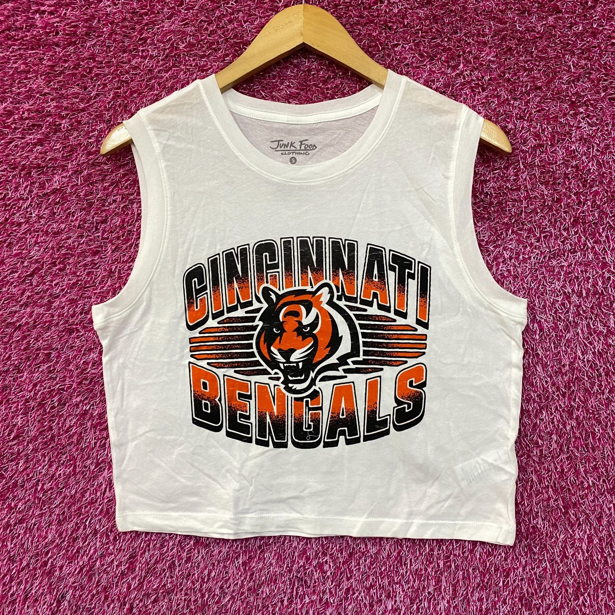 Junk Food Junk Food Clothing NFL Cincinnati Bengals Cropped Sleeveless Size S / US 4 / IT 40 - 1 Thumbnail