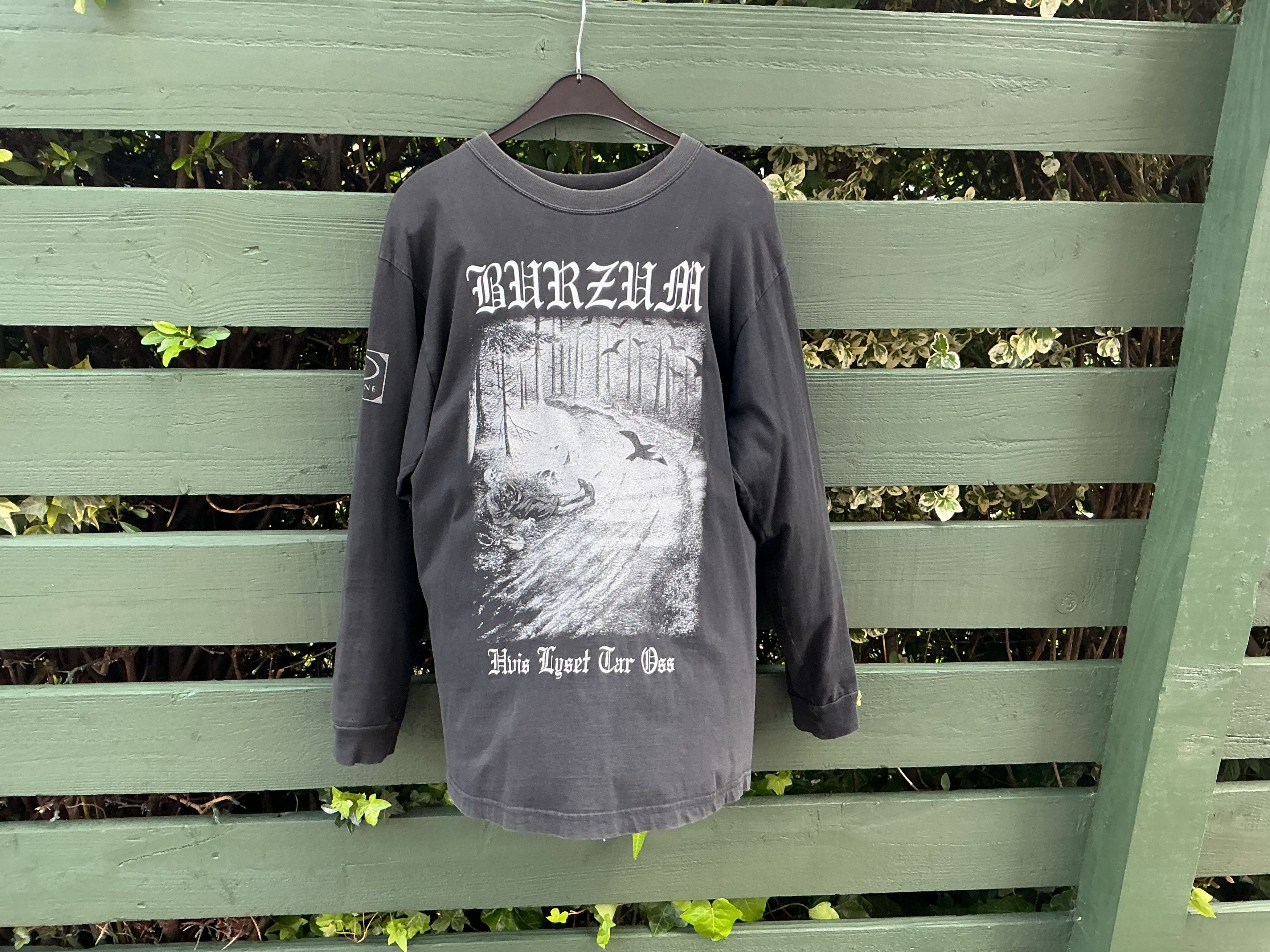 Vintage Original Burzum Hvis Lyset Tar Oss Longsleeve Black Metal Size US L / EU 52-54 / 3 - 1 Thumbnail