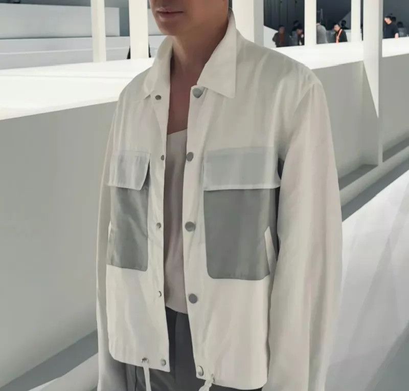 Hermes Hermès White Lightweight Shirt Jacket 52 95 New Size US L / EU 52-54 / 3 - 9 Thumbnail
