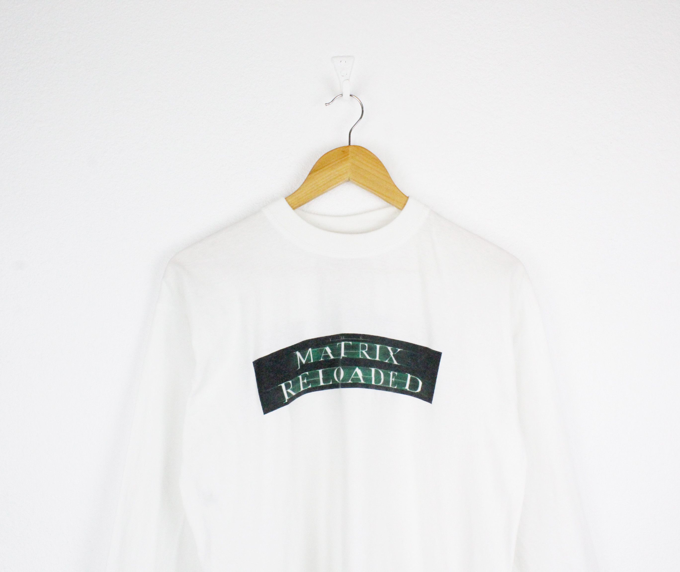 Vintage Vintage The Matrix Reloaded Movie Graphic Print L/S Tee Y2K Size US M / EU 48-50 / 2 - 2 Thumbnail
