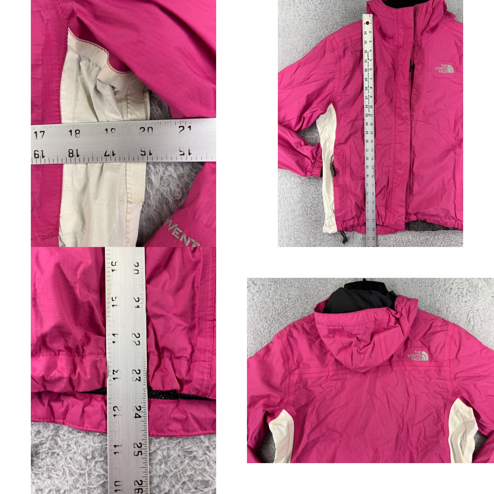 The North Face The North Face Jacket Womens Small Pink Purple Hooded HyVent 100% Nylon Size S / US 4 / IT 40 - 9 Thumbnail