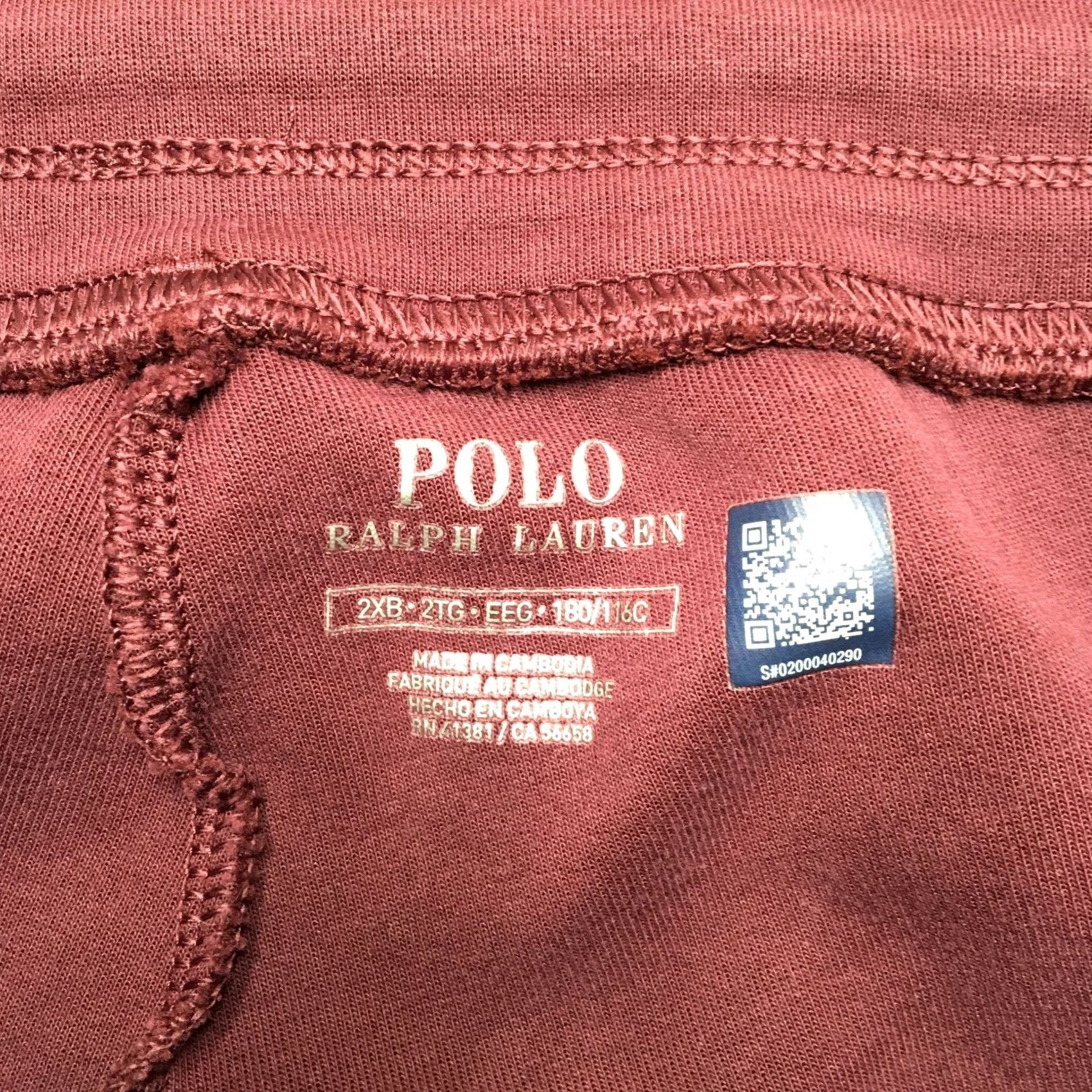 Polo Ralph Lauren Polo Ralph Lauren Pants Mens 2XB Maroon Jogger Sweatpants Performance Pony Logo Pants Size US XXL / EU 58 / 5 - 5 Thumbnail