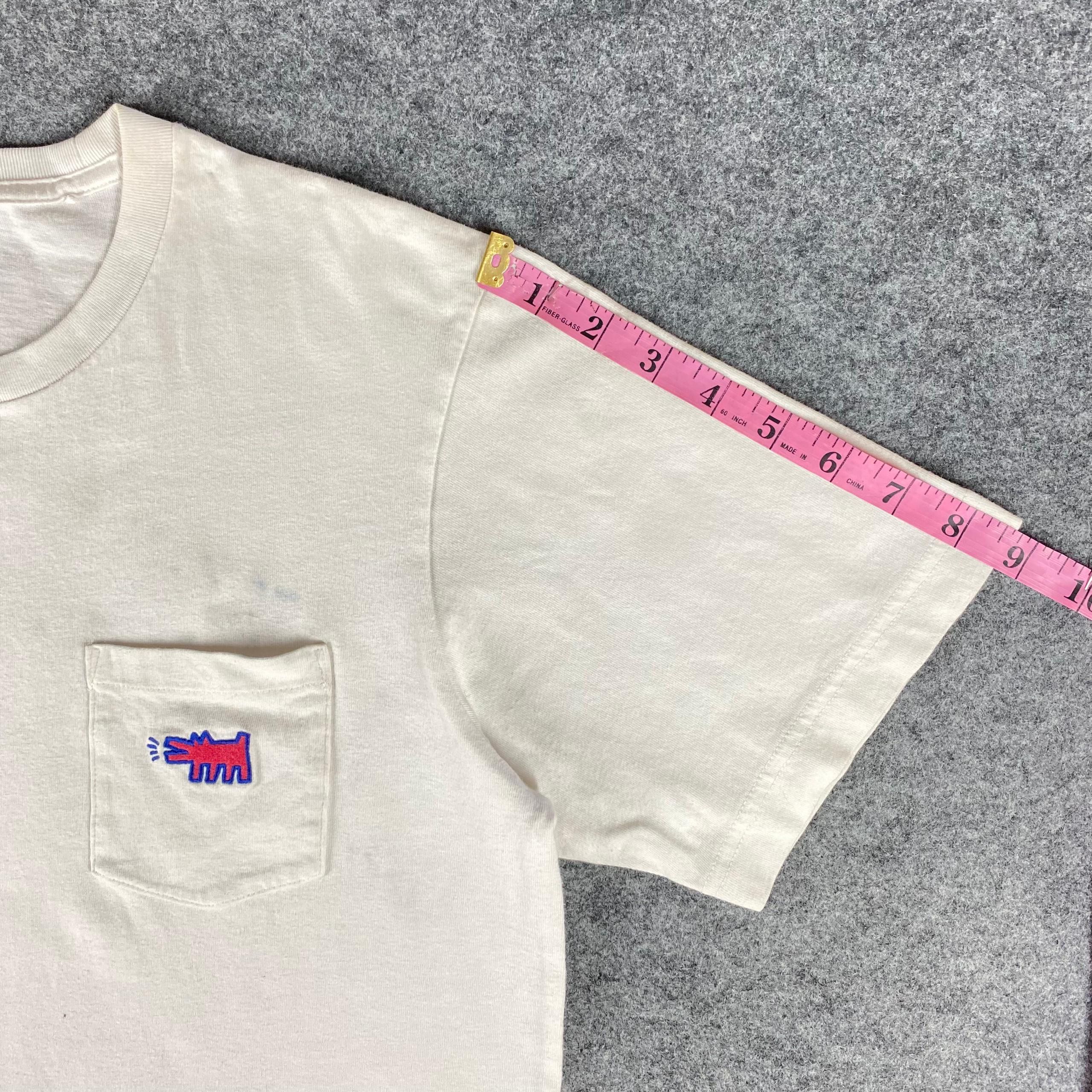 Keith Haring Vintage Keith Haring Single Pocket Tshirt Size US M / EU 48-50 / 2 - 5 Thumbnail