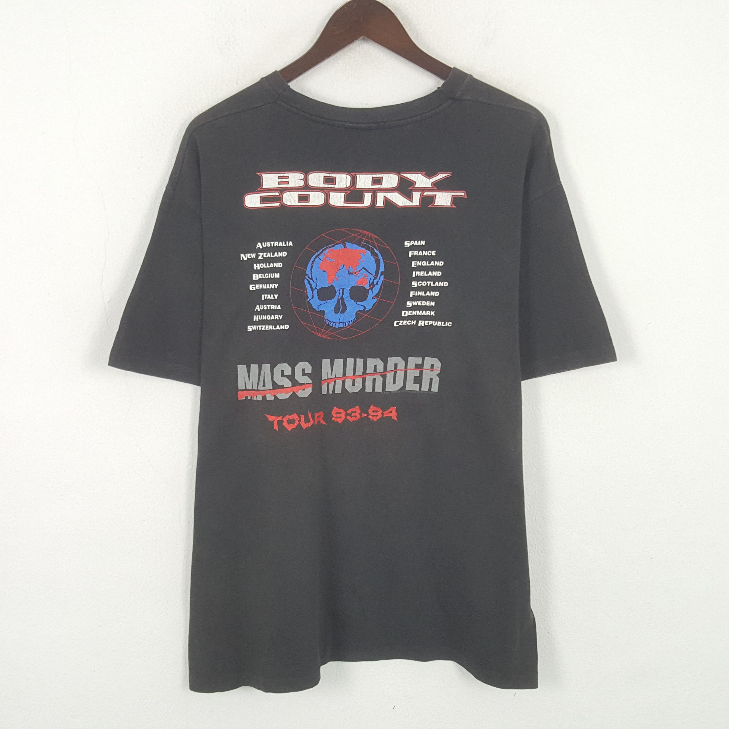 Band Tees Vintage Body Count Rock Band Tour 1993-1994 Tshirt Size US L / EU 52-54 / 3 - 3 Thumbnail