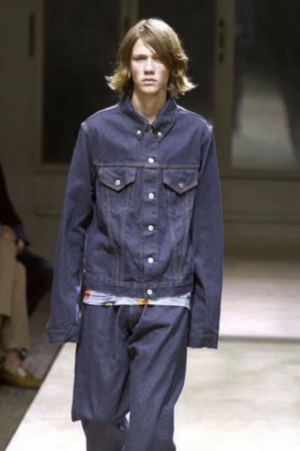 Yohji Yamamoto Yohji Yamamoto 02SS Actress Era Washed Denim Jacket Size US XXS / EU 40 - 1 Thumbnail