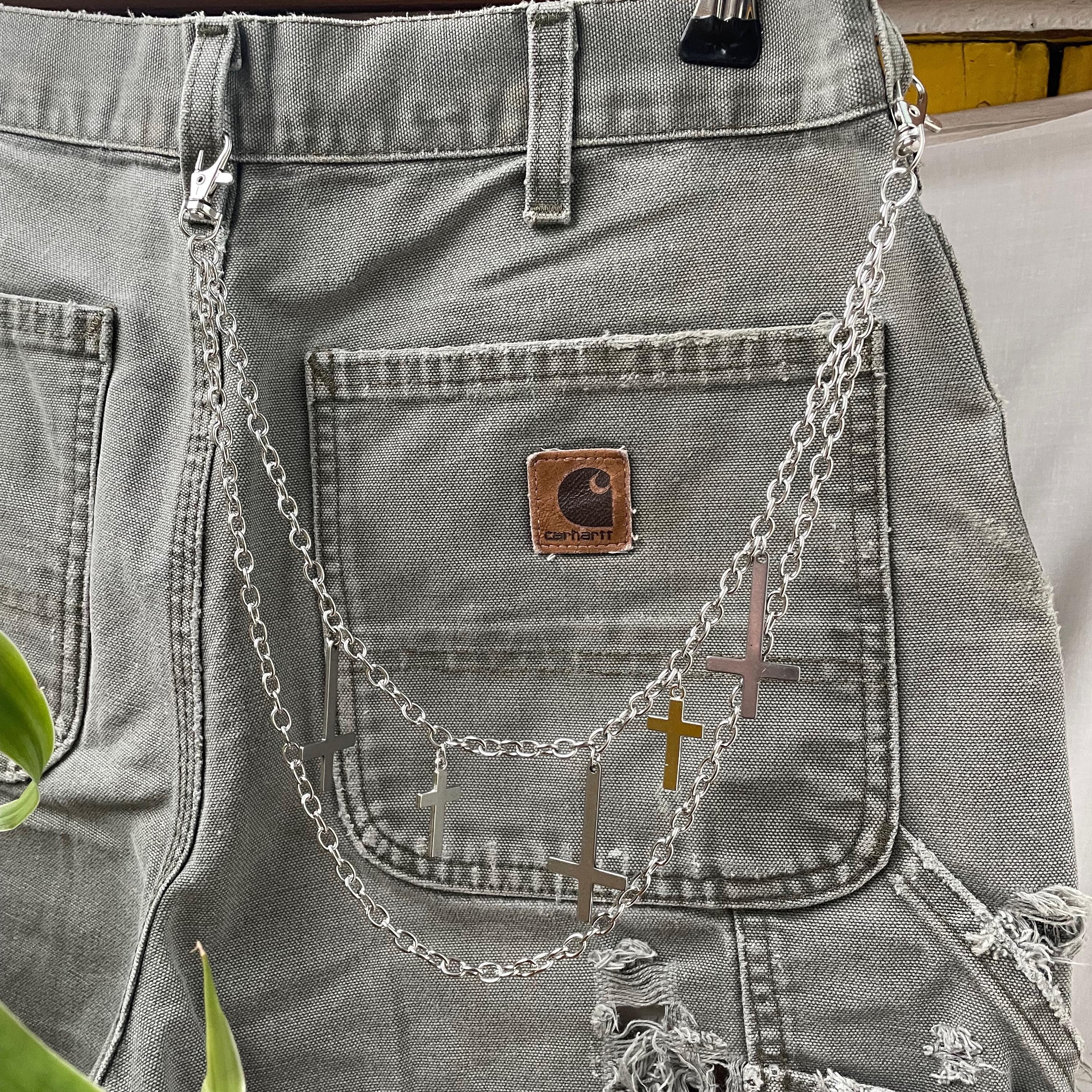 Other Pants chain cross Y2K grunge alt pants wallet chain Size ONE SIZE - 3 Thumbnail