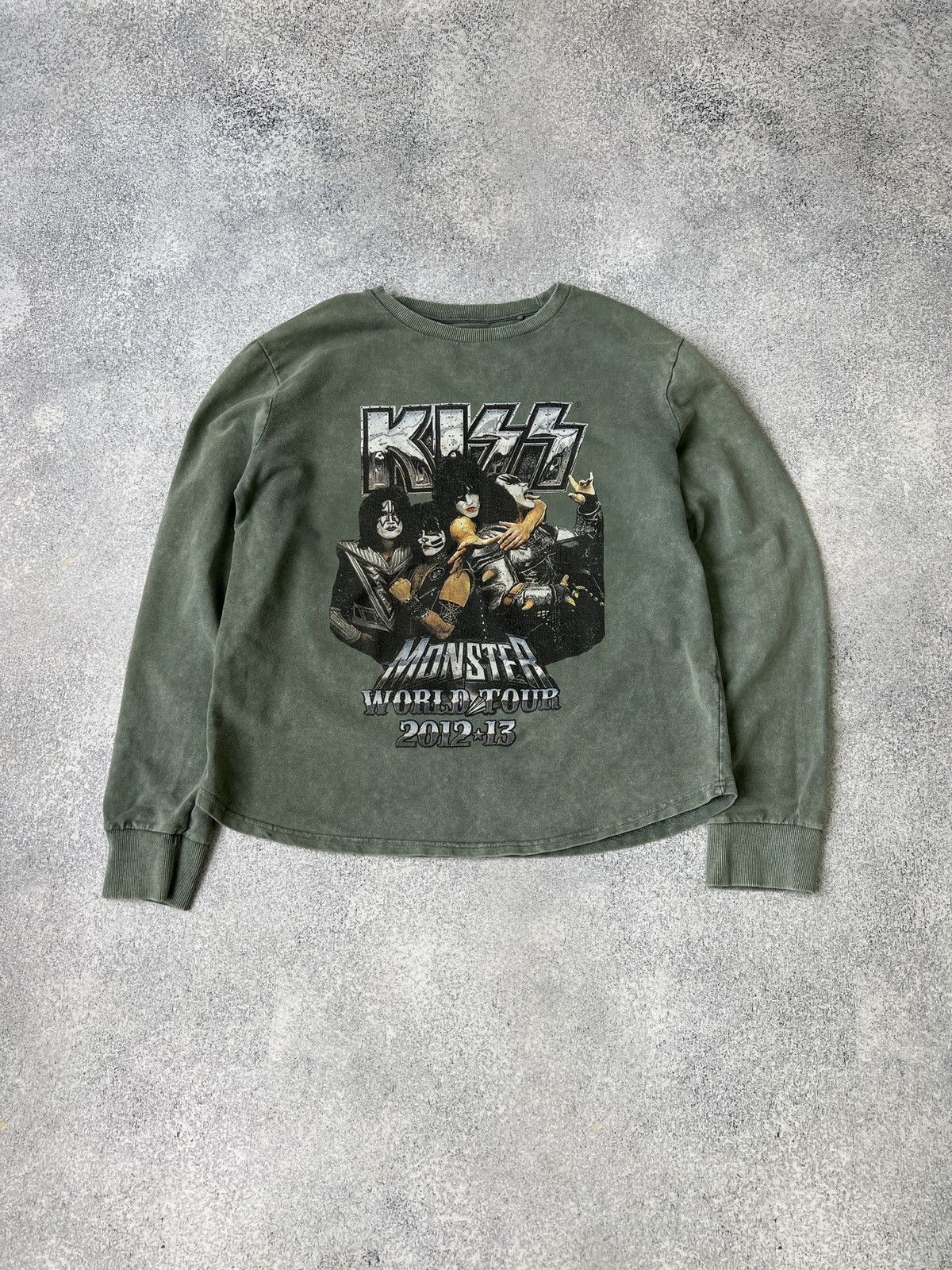 Vintage Kiss Tour Merch Long sleeve tee